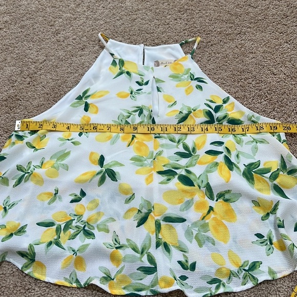 altar’d state large lemon print tank top. - Picture 7 of 8